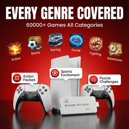 Spectrum Shop™ - WIRELESS CONSOLE 60,000+ LICENSED GAMES + 2 FREE CONTROLLERS