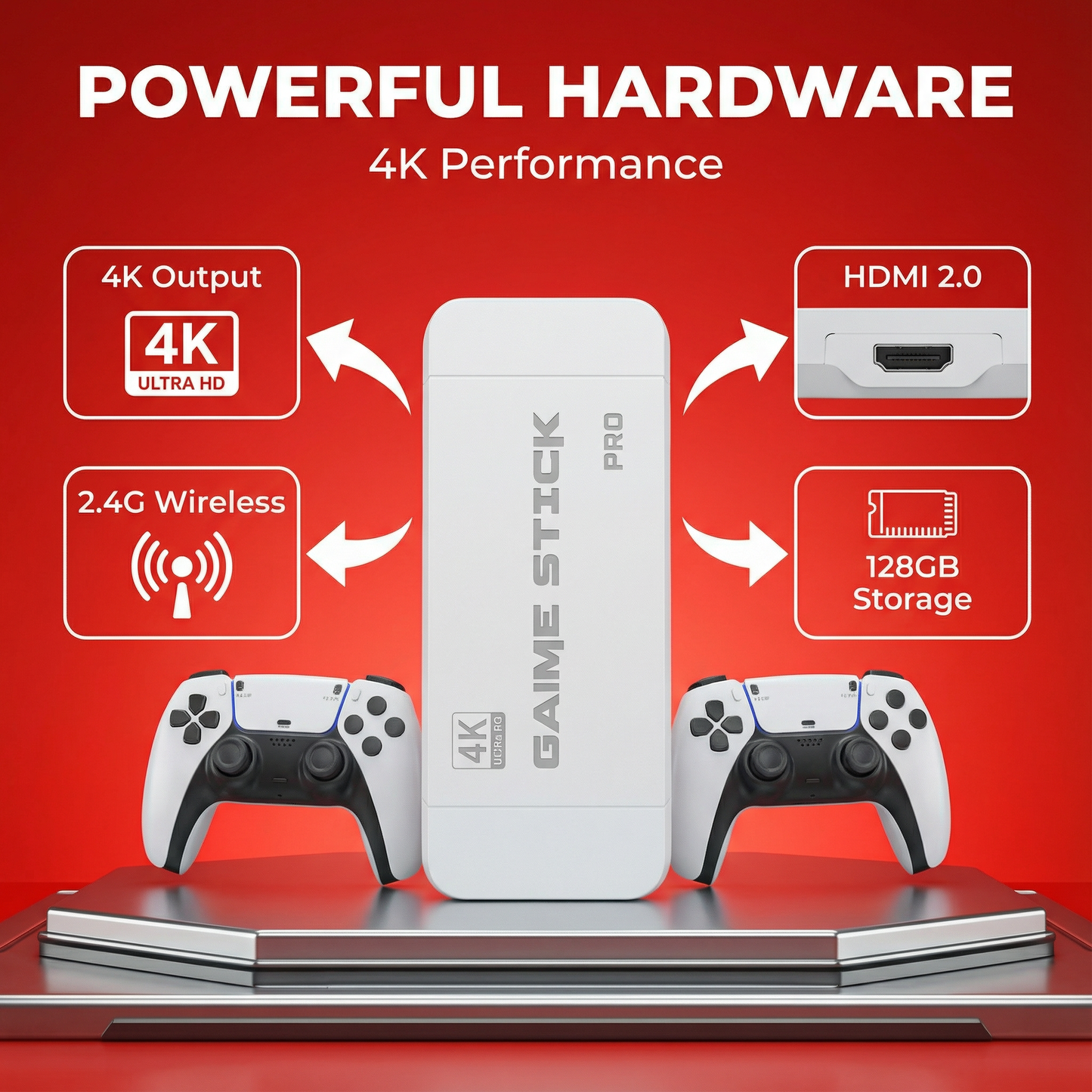 Spectrum Shop™ - WIRELESS CONSOLE 60,000+ LICENSED GAMES + 2 FREE CONTROLLERS