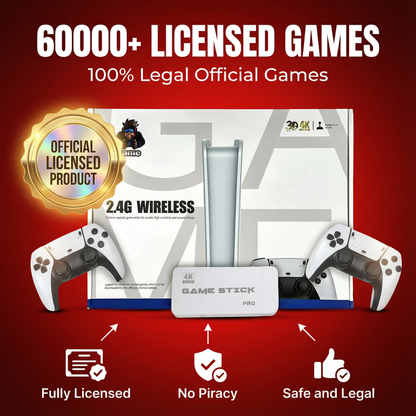 Spectrum Shop™ - WIRELESS CONSOLE 60,000+ LICENSED GAMES + 2 FREE CONTROLLERS