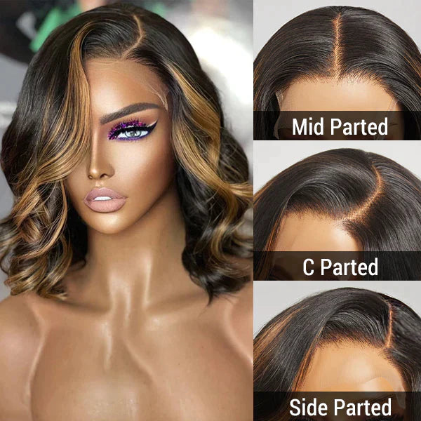 Spectrum Shop™ - Loose Wave Mix Blonde Color 5X5 Undetectable Lace Closure Wig