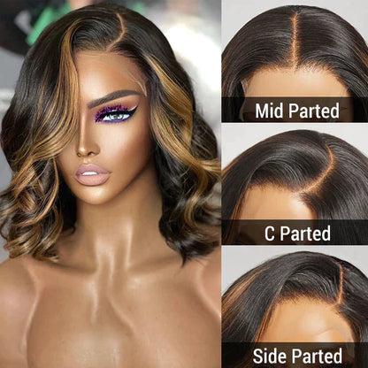 Spectrum Shop™ - Loose Wave Mix Blonde Color 5X5 Undetectable Lace Closure Wig