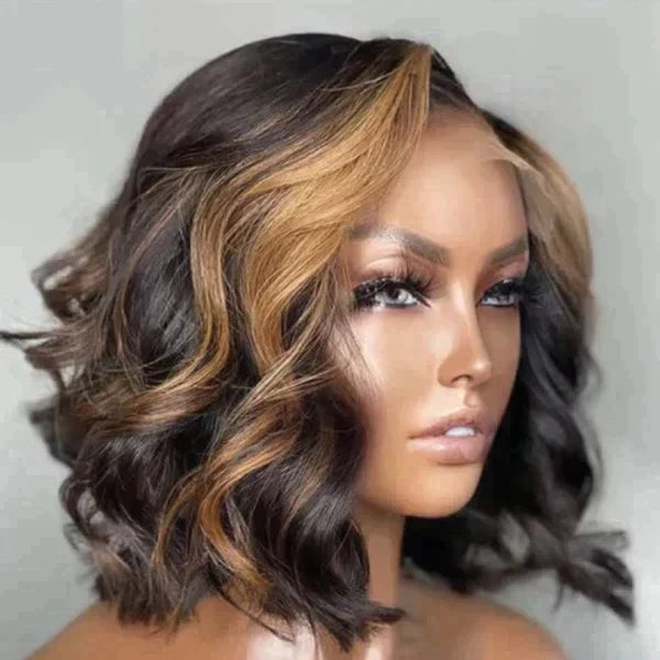 Spectrum Shop™ - Loose Wave Mix Blonde Color 5X5 Undetectable Lace Closure Wig